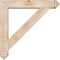 Ekena Millwork Traditional Arts and Crafts Smooth Bracket w/ Offset Brace, Douglas Fir, 7 1/2"W x 42"D x 42"H BKT0806X42X42TRA03SDF - alternate 4